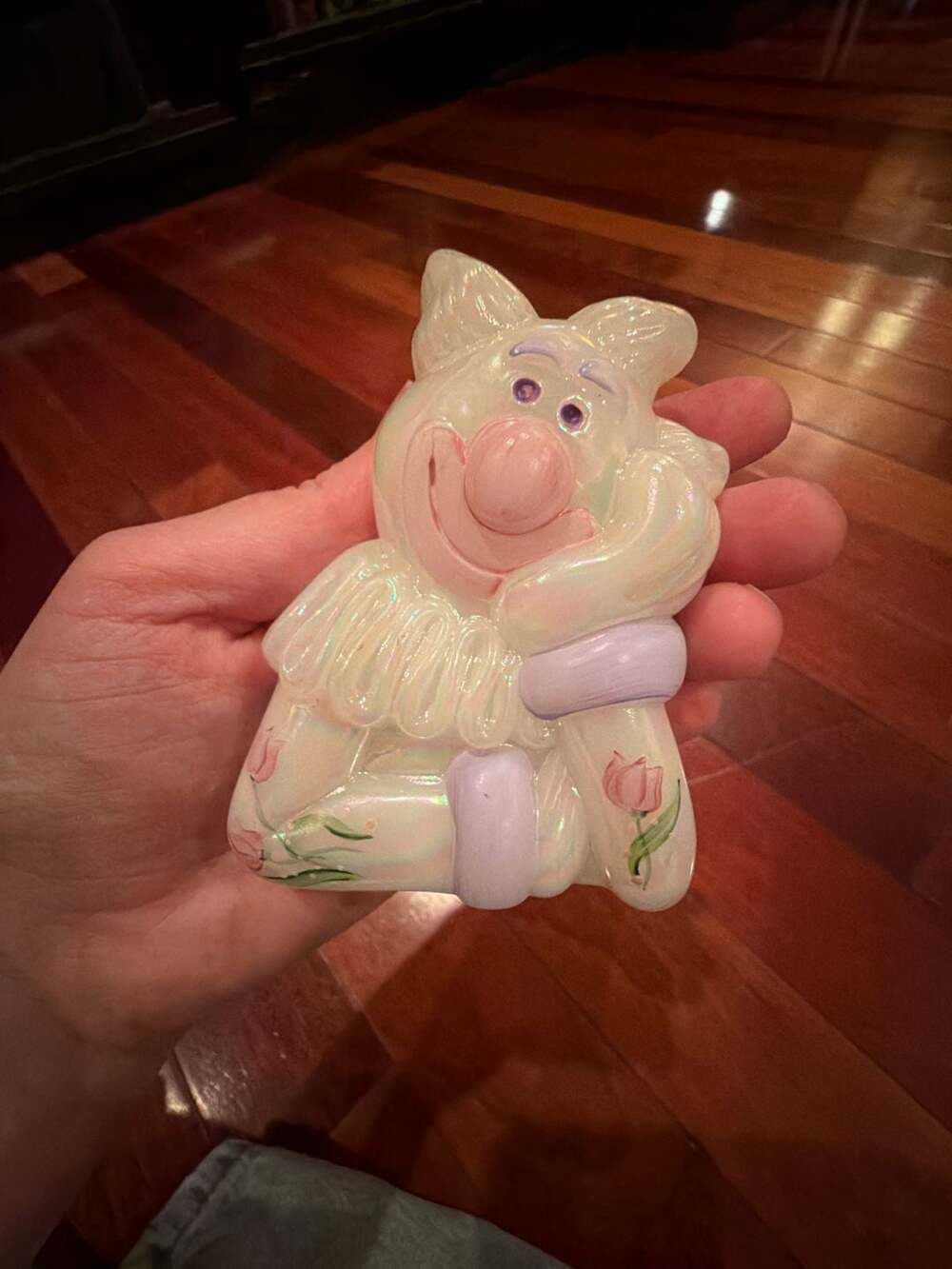 Vintage Fenton Clown Figurine Hand Painted 90's - ,